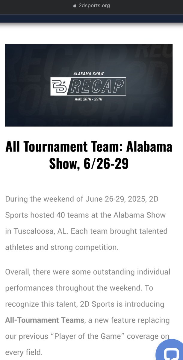 RickMcBrideJr1's tweet image. ‘28 SS/OF/P Reid McBride (6’2, 175, Montgomery AL) was named co-MVP of 2DSports’ Alabama Showcase on June 26-29, for his 7-10, 4 R, 7 RBI, 3 SB tourney performance.
This summer, Reid is slashing .440/.576/.720 with 2 HRs.
Check out more on Reid’s X profile at @reidmcbride12.…