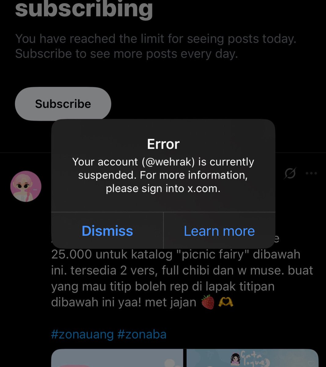 lacuya's tweet photo. ada yang kenal @wehrak? akunnya 🍣 jadi pindah ke sini. mau nyari temen lama dan temen baru juga 🥺

tolong bantu retweet yaaa, makasih!!

#zonauang https://t.co/xSeQT81nRa