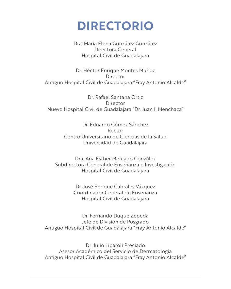 Apreciables socios del <a href="/colegiodermajal/">colegiodermajal</a> y comunidad dermatológica:

El Servicio de Dermatología del Antiguo <a href="/HospitalCivil/">@HospitalCivil</a> “Fray Antonio Alcalde”, tiene el honor de invitarnos al:

Seminario de #CirugíaCutánea
Dr. Julio César Liparoli Preciado

Consulta las bases y no faltes.