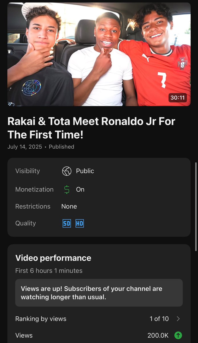 brrews's tweet image. 6 hours 200k 📈 + full stream w/ tota &amp;amp; ronaldo jr up 

with @2xrakai 🏌🏾‍♂️