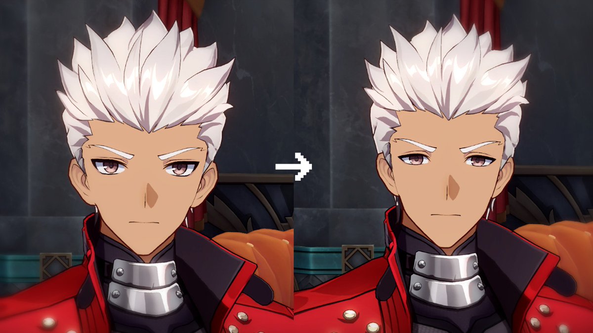 Oh... i thought he look fine originally but damn he look ugly with them big bug eyes