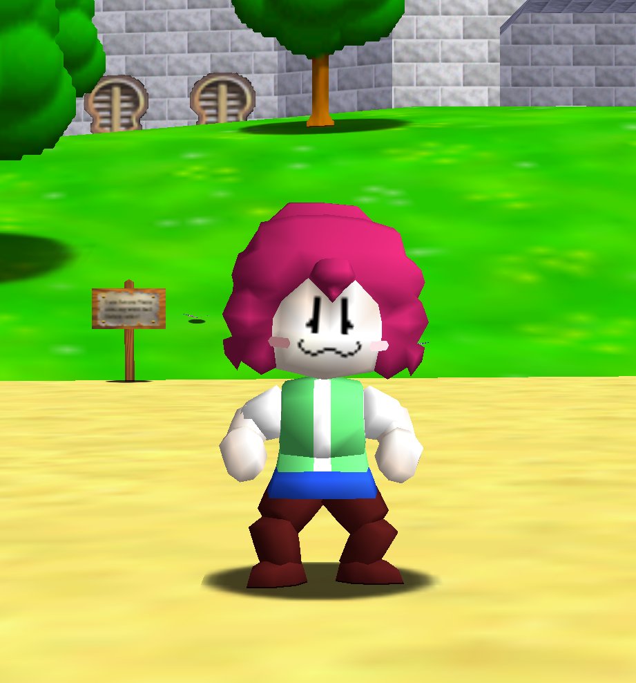 GUYS GUYS LOOK!

IM IN SUPER MARIO 64! :33333