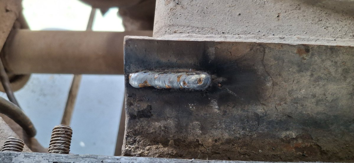 Rusty_Foxxo's tweet image. Proud of a couple little welds I did today :3. I don't weld much and never had any real lessons.