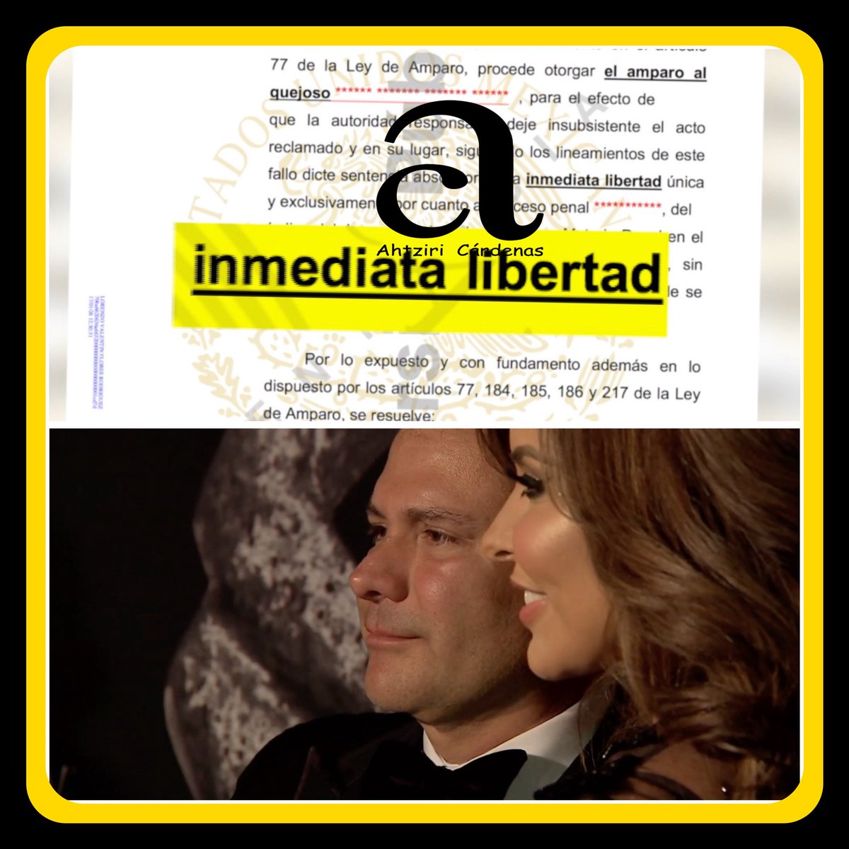 😱ABSUELVEN Y ORDENAN LIBERAR A ACUSADO DE SECUESTRAR A ESPOSO DE GLORIA TREVI, ARMANDO GÓMEZ.

Un tribunal federal con sede en Nuevo León, México, ordenó anular la sentencia de 50 años, contra uno de los acusados y ponerlo en inmediata libertad. 

En exclusiva la periodista