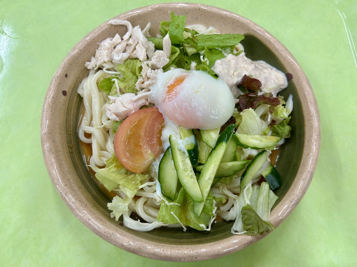 TFT84535942's tweet photo. 学食にてTFTメニュー販売中です！
第9弾はサラダうどん！！ https://t.co/YbkVHlvpnk