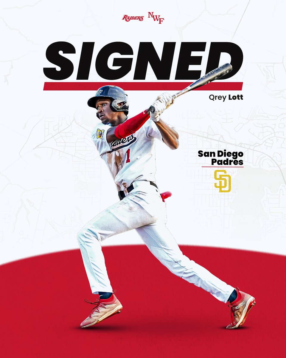 Ink to Paper✍️

<a href="/QreyLott/">Qrey Lott</a> has singed with the San Diego <a href="/Padres/">San Diego Padres</a> 

#SoundTheSiren #ProRaiders