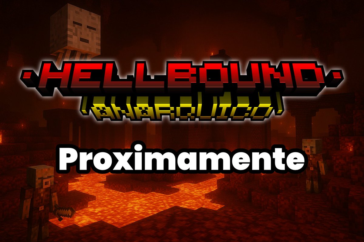 🔥HELLBOUND🔥

🌍 ¡Un servidor semi-anárquico de #Minecraft !
⚠️ Atención Comunidad de PVP Hardcore
🚨 ¡El caos empezará pronto!
💀 Sin protecciones, sin reglas, sin piedad
⚔️ PVP Extremo y bases 100% raidables
🔜 Mantente atento a la apertura de formularios…
¡Pronto!