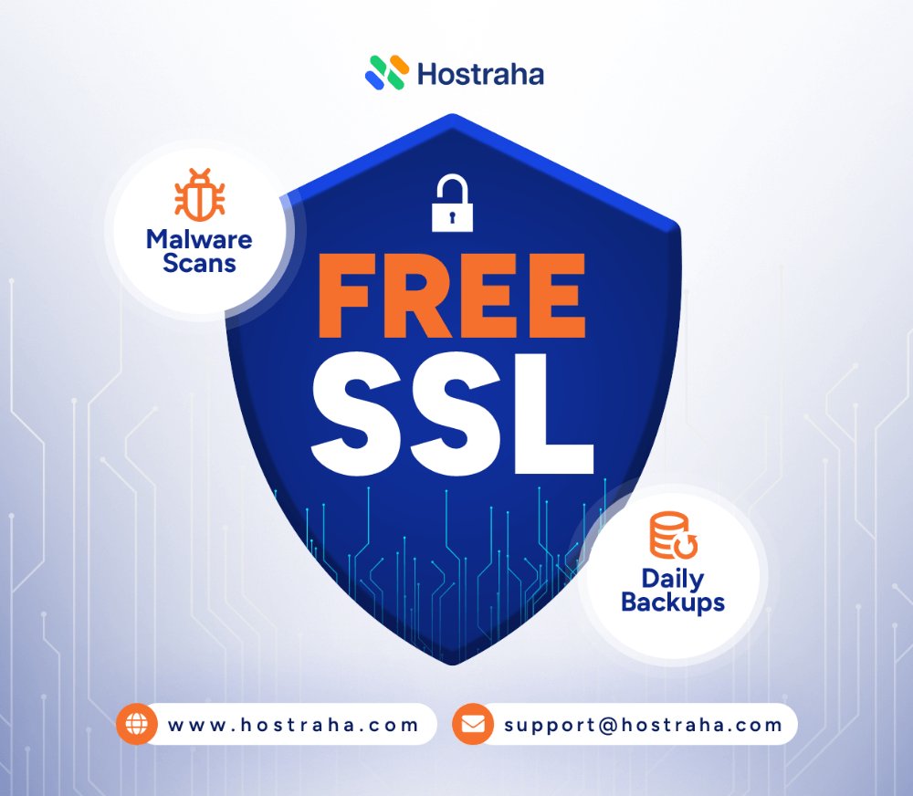 hostraha's tweet photo. Hackers don’t take breaks – but neither do we! 🛡️ Hostraha includes FREE SSL, daily backups, and malware scans to keep your site safe. 💤 Sleep easy while we guard your biz. 👉 Upgrade your security today! #SafeHosting #CyberSecurity https://t.co/i1cinj31F8