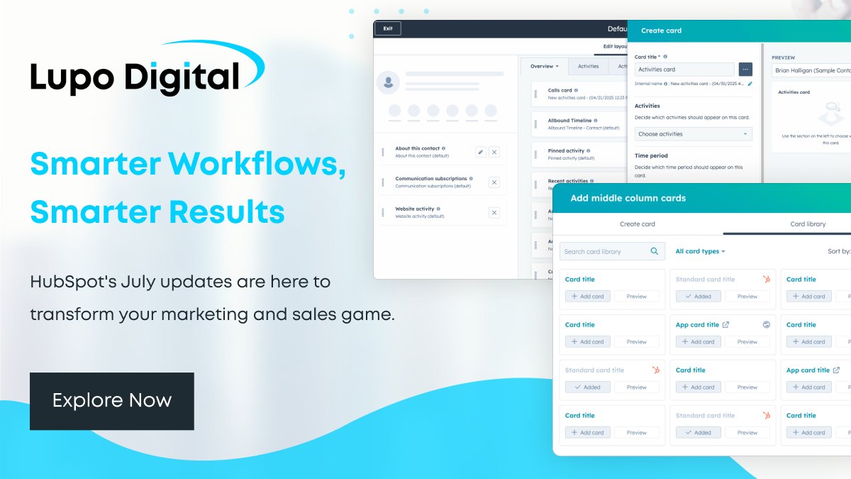 LupoDigital's tweet image. Ready to take your marketing and sales to the next level? Dive into our blog to explore these updates and see how they can revolutionise your business.
Read the full blog here: hubs.li/Q03wQVKj0
#HubSpotUpdates #DigitalMarketing #SmarterTools