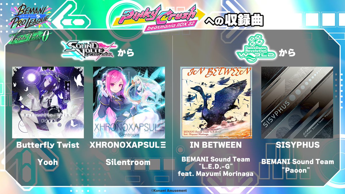 BEMANI PRO LEAGUE -SEASON 5- Triple Tribe ZERO アンロック楽曲も