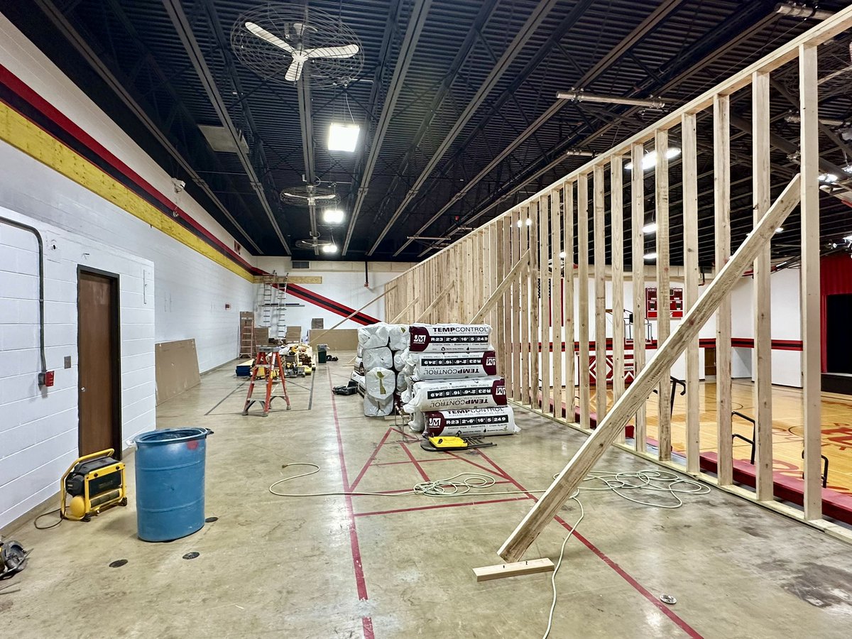 Progress Update:  Wrestling Room
#plainsmenpride