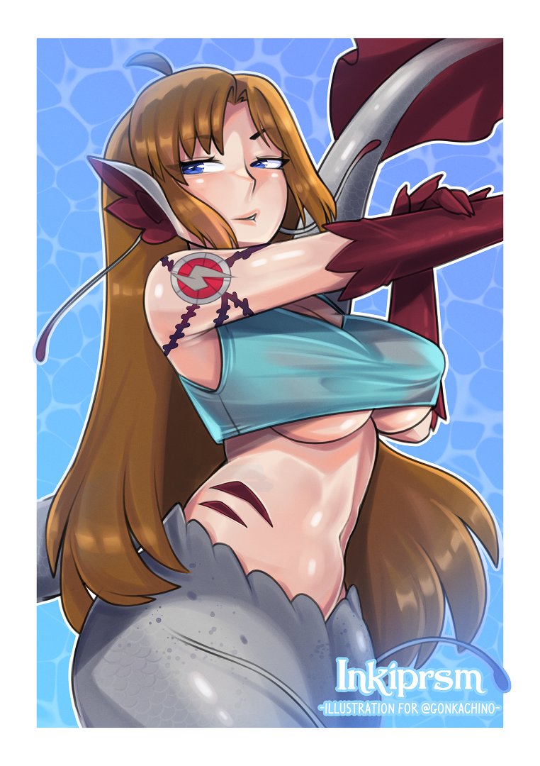 Good morning! The final Siren of my surprise me siren promotion!

#GonkSomething
gonkachino @ 🦋

#inkiart