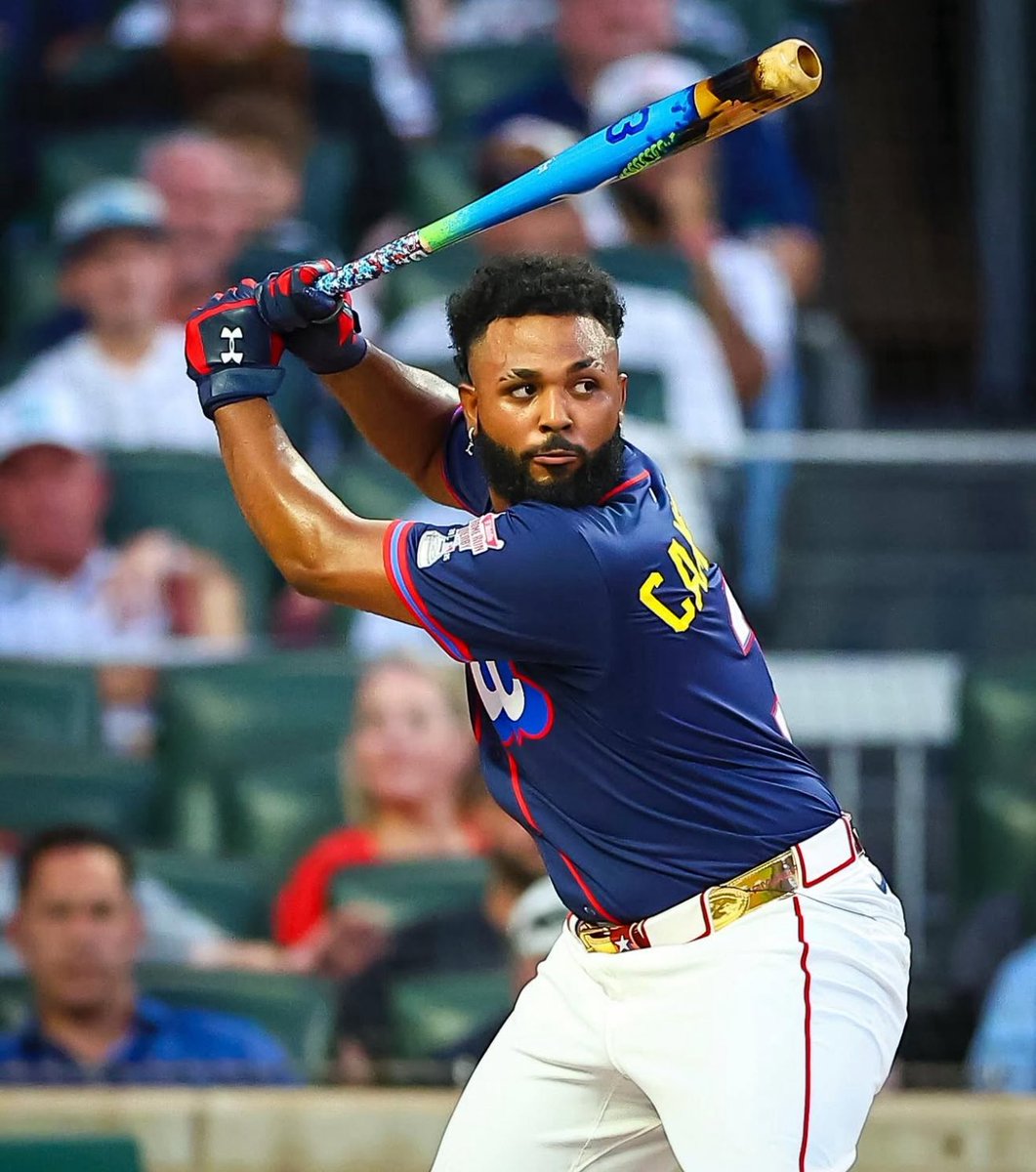 ABL's tweet image. Junior Caminero finishes second in the 2025 MLB Home Run Derby.
Just two years ago, Junior was launching bombs for the Perth Heat in Australia.
📷: Tampa Bay Rays