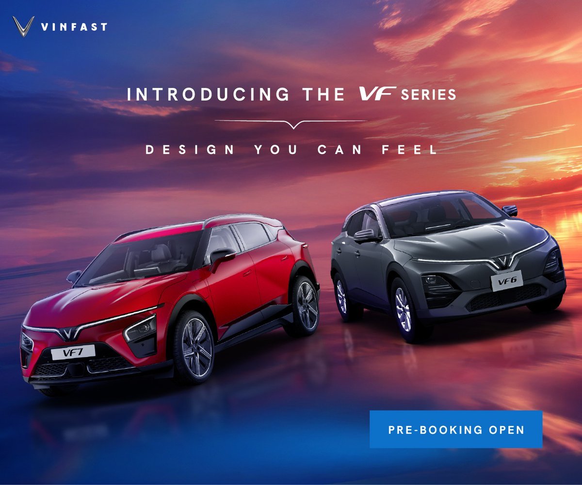 CNBCTV18Live's tweet photo. Vietnam’s EV Maker, VinFast opens bookings for its electric SUVs, VF 7 &amp; VF 6 in India https://t.co/17OGiYKfEa