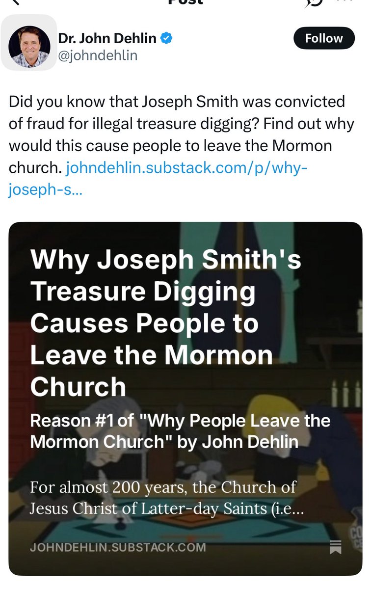 ThoughtfulSaint's tweet image. Actually in 1826 there is no record of conviction. And almost all the reports say he was not because he was tried again by 4 different judges summer of 1830. And all 4 of those judges acquitted him.
John knows this too. That’s what’s so gross.
John is a liar and a fraud.