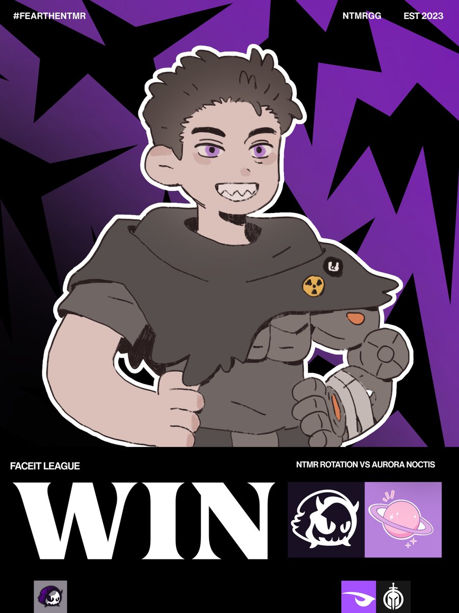 NTMRgg's tweet image. A dominant performance at a galactic level 🌟
We have reached the grand finals with a 3-2 victory over @AuroraEsportsOW!
#FearTheNTMR | #Faceit