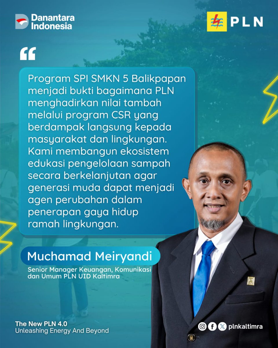 99rinrind's tweet photo. PLN UID Kaltimra meraih Penghargaan Platinum dalam ajang Nusantara CSR Award 2025 untuk kategori Daur Ulang (Recycle), lewat Program Sekolah Pantai Indonesia (SPI) bersama SMKN 5 Balikpapan.

#EnergiUntukKaltimra
#NusantaraCSRAward2025
#PLNUIDKaltimra 
#SahabatEnergiKita https://t.co/IFiNh1MQ13