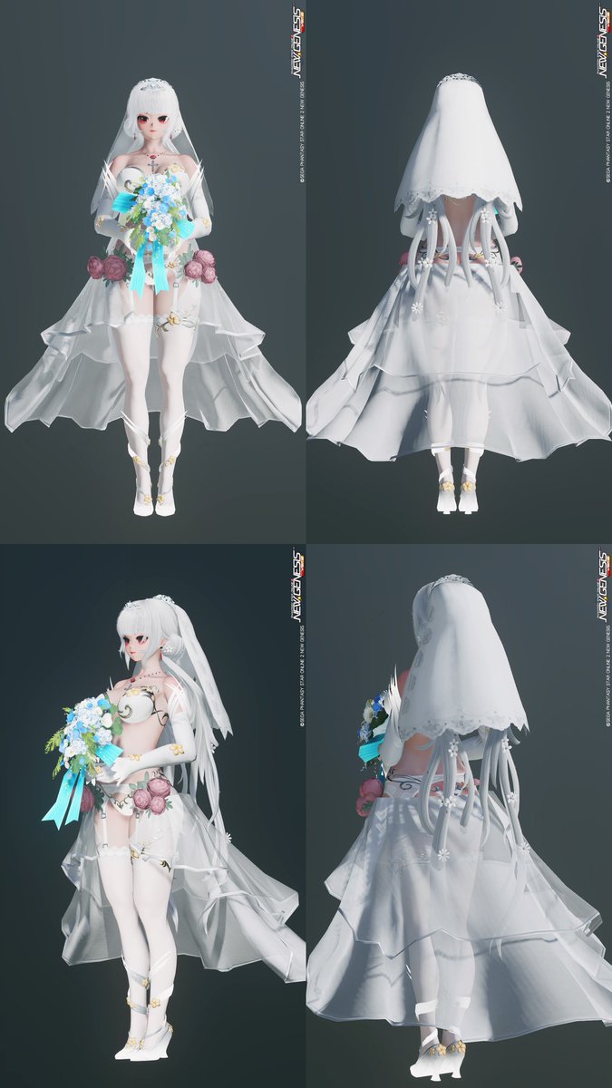 asbeersloth's tweet photo. #PSO2_NGS_SS #PSO2NGS
婚纱/恶魔公主（？）/魅魔/婦警 https://t.co/XqCaOOU672