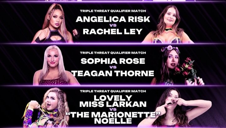 Dino🐺C🤘 (@nvhowlingwolves) on Twitter photo Thursday Night on #OVWRise
ALL the FUN in The
#OVW Women's Division with
3 Must See Matches
<a href="/angelica_risk/">Angélica Risk</a> v #RachelLey
Former Champ <a href="/The_SophiaRose/">Sophia</a>
🆚 👑🌱<a href="/Thorne_Teagan/">Teagan Thorne</a>
Lovely Miss <a href="/LarkanDanielle/">Lovely Miss Larkan</a> 💚💖
v Marionette <a href="/NoelleSummit/">‘Marionette’Noelle</a>
👀 <a href="/ovwrestling/">OVW Wrestling</a> on YouTube Thursday Night on #OVWRise
ALL the FUN in The
#OVW Women's Division with
3 Must See Matches
<a href="/angelica_risk/">Angélica Risk</a> v #RachelLey
Former Champ <a href="/The_SophiaRose/">Sophia</a>
🆚 👑🌱<a href="/Thorne_Teagan/">Teagan Thorne</a>
Lovely Miss <a href="/LarkanDanielle/">Lovely Miss Larkan</a> 💚💖
v Marionette <a href="/NoelleSummit/">‘Marionette’Noelle</a>
👀 <a href="/ovwrestling/">OVW Wrestling</a> on YouTube