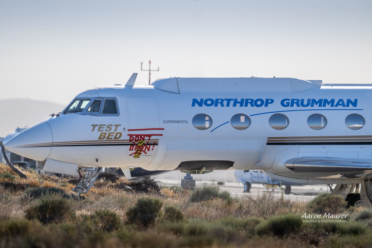 maurer8photo's tweet image. Now retired and being used at a local school, Northrop Grumman’s Gulfstream II was always a great catch at Fox Field. Love a good testbed and N82CR is still missed.
#gulfstream