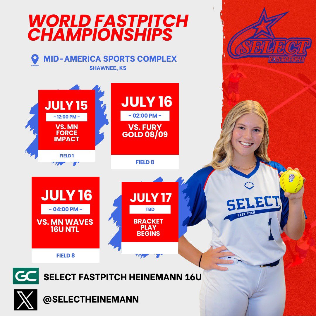 See you this weekend at WFC! 
<a href="/CoachClosner/">𝐭𝐨𝐧𝐢 𝐜𝐥𝐨𝐬𝐧𝐞𝐫</a> <a href="/CoachTonyAustin/">𝐶𝑜𝑎𝑐ℎ 𝑇𝑜𝑛𝑦</a> <a href="/ReiverSoftball/">Reiver Softball</a> <a href="/SCCBobcats1/">SCC Bobcat Softball</a> <a href="/HCCscottieSB/">Scottie Softball</a> <a href="/GoNeoshoSoftbal/">Neosho Softball</a> <a href="/CoachKeckCC/">Coach Keck</a>