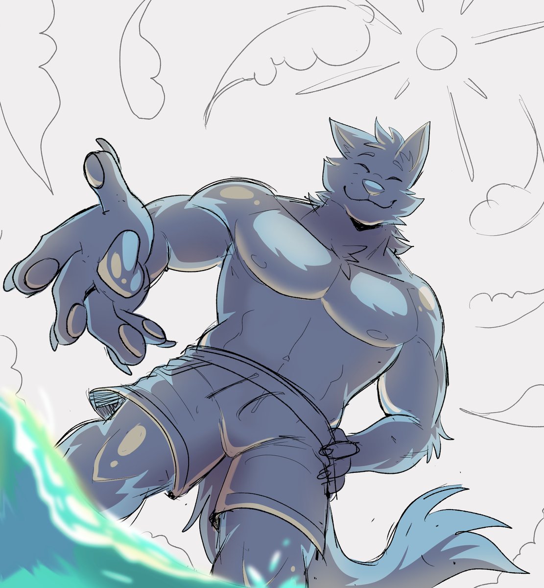 [SUMMER YCH + RAFFLE] 🌟
For the YCH
The piece would be 130$ (Shirtless Alt and  Shirt)

🌊 Any Species are welcome !
🌊 To Enter , follow , repost and comment your refs (SFW)

2 Winners will be selected! (One from each platform) ~