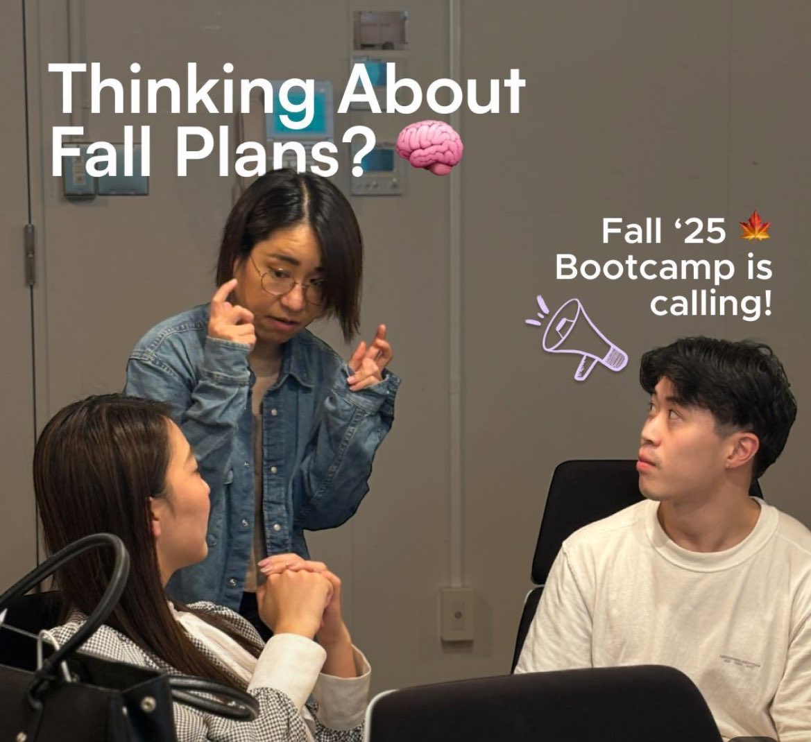 ShibuyaStartup's tweet photo. Calling all globally-minded #students 📢
Want real startup experience this fall?🚀
 @jventureacademy ‘s Startup Bootcamp is your chance to work on real challenges, meet founders, and grow with talented students in Tokyo
 🔗https://t.co/TuB4X9WtVv
⌛️Deadline: July 23 https://t.co/HScti0GiwY