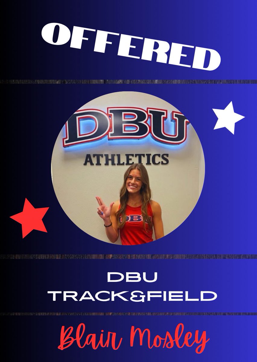 Blair Mosley (@blairmosley07) on Twitter photo After a great conversation with <a href="/andrewprice91/">Andrew Price</a>, I am blessed to have received my first offer from <a href="/DBUXCTF/">DBU XC | TF</a>! I love the faith based approach to coaching and all DBU stands for! Thanks for this opportunity! After a great conversation with <a href="/andrewprice91/">Andrew Price</a>, I am blessed to have received my first offer from <a href="/DBUXCTF/">DBU XC | TF</a>! I love the faith based approach to coaching and all DBU stands for! Thanks for this opportunity!