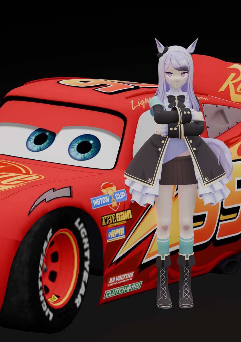 WindysonVR's tweet image. Mejiro &quot;Lightning&quot; McQueen 🚗🐴
#umamusame