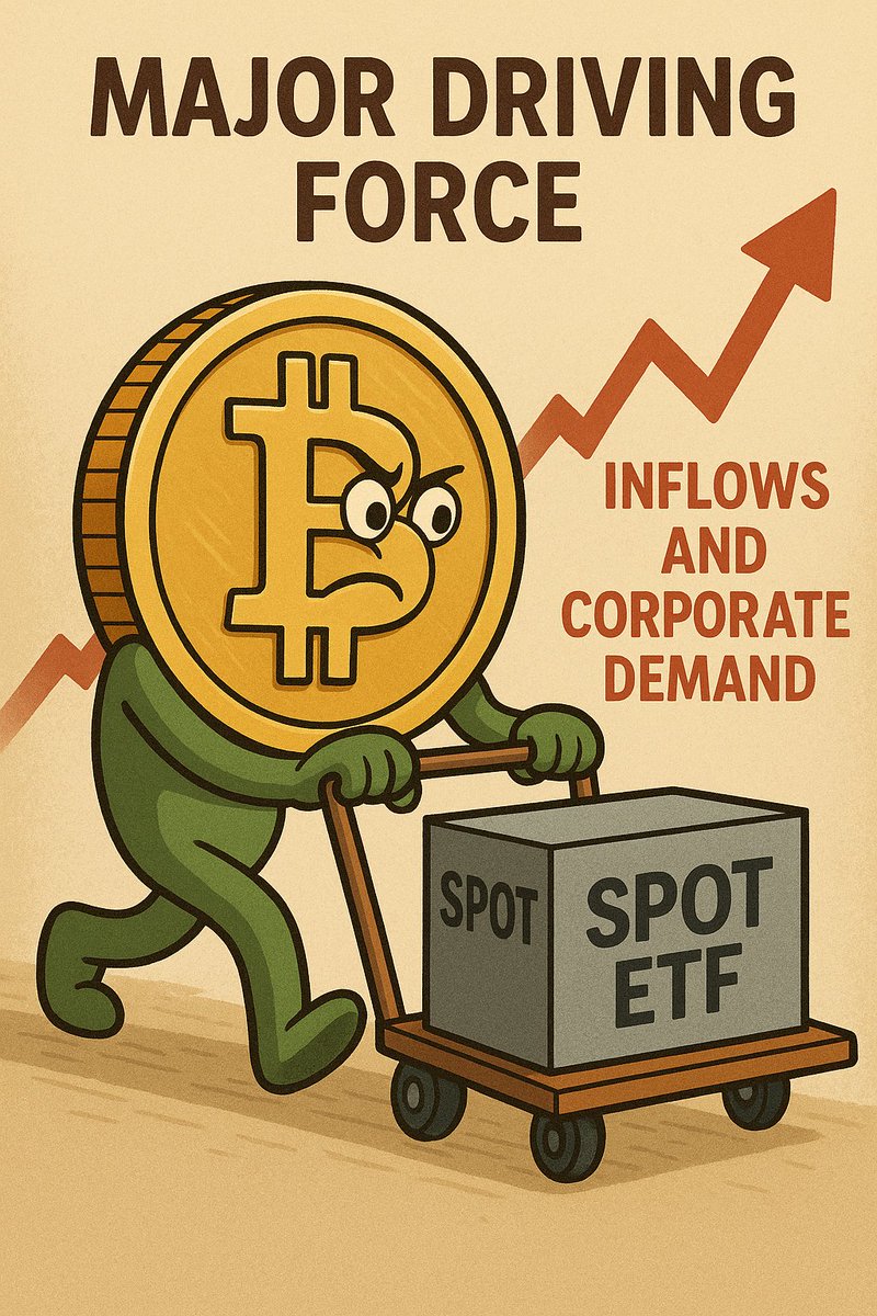 Matrixport released a weekly report saying that #Bitcoin hit a record high, but unlike the past, this round of rise was not driven by leverage, and retail investors remained unexpectedly calm. At the same time, ETE funds continued to flow in steadily, and the Federal Reserve is