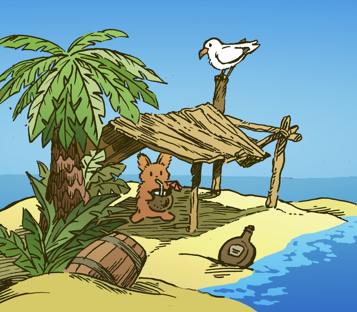 willquinnart's tweet image. Daily bunny no.3016 is still waiting for a ship