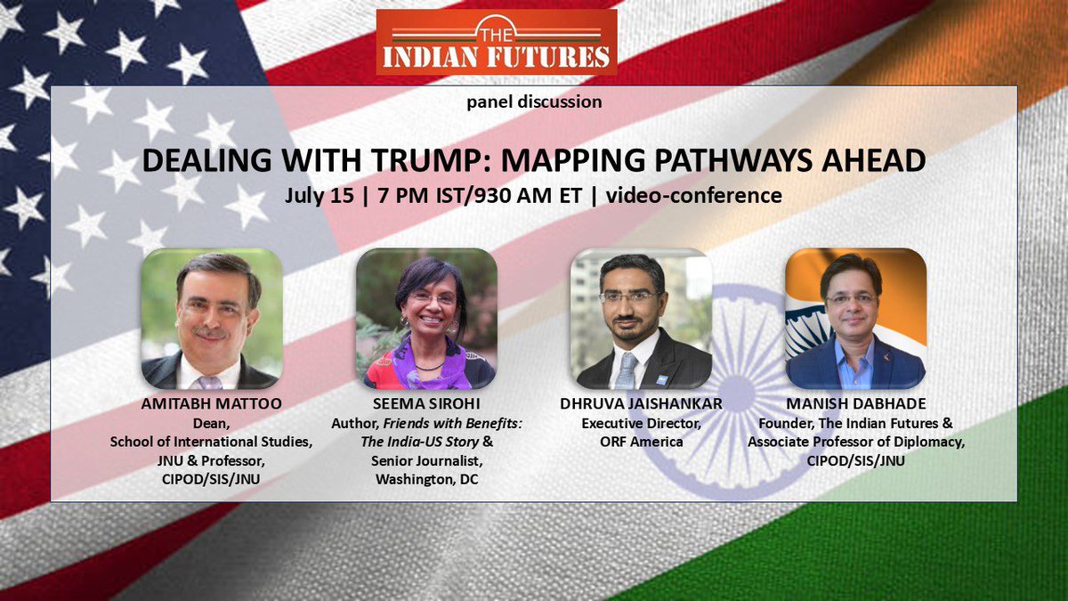 #TODAY at 7pm IST/930am ET via video 👇🏻