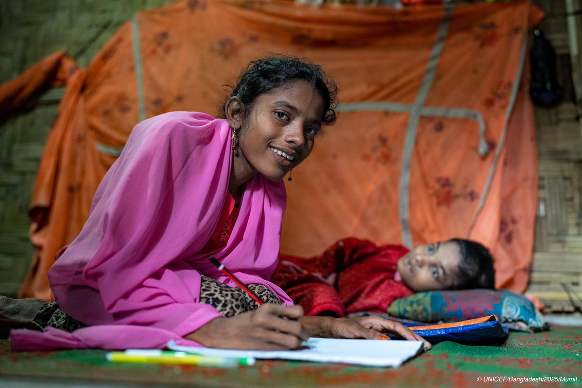 UNICEFBD's tweet image. Children with disabilities in the Rohingya refugee camps face daily barriers: getting around, going to school, and being included.
UNICEF is working to ensure that every child has the support they need to be healthy, educated, respected, and protected.
#ThisAbility
