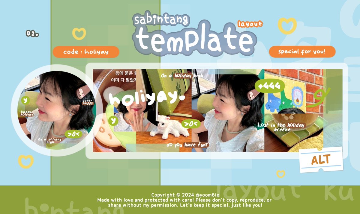 yoom6ie's tweet image. help repost please? thankyou! 🥺💗

hallo teman-teman! hari ini aku membawa 12 template layout yang bisa kalian bawa pulang hari ini! 😋

📆 15 juli (hari ini) 
⏰ 17.00 WIB 
📍 dm @yoom6ie 

#zonauang #zonajajan