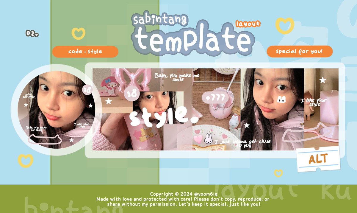 yoom6ie's tweet image. help repost please? thankyou! 🥺💗

hallo teman-teman! hari ini aku membawa 12 template layout yang bisa kalian bawa pulang hari ini! 😋

📆 15 juli (hari ini) 
⏰ 17.00 WIB 
📍 dm @yoom6ie 

#zonauang #zonajajan