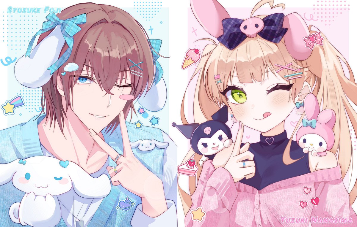 #커미션
🩷일정 금액 달성시 RT추첨 한분께 해당타입 작업 해드립니다!!

🩵신청&amp;문의: crepe.cm/@FUJIkanojo/8x…
