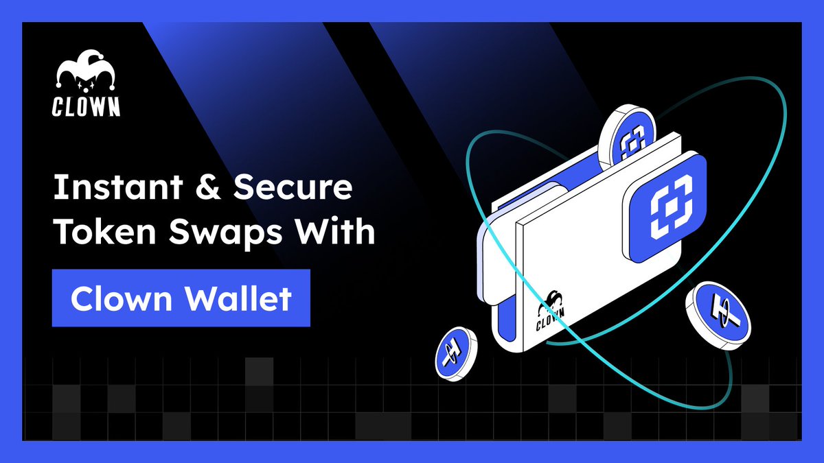 Swap tokens instantly with no hidden fees, no middlemen, and no delays. 
With Clown Wallet, your transactions stay fast and secure.