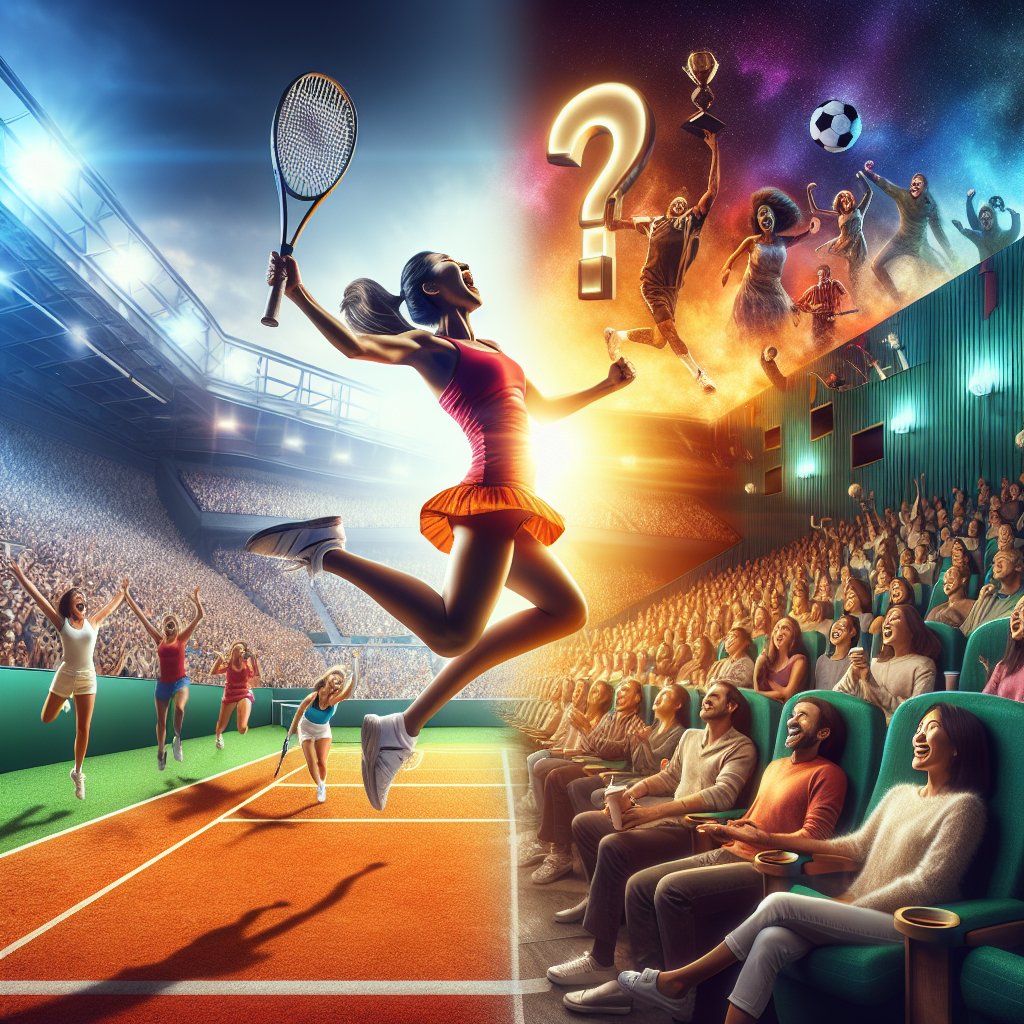 Thrilled after an exhilarating day of sports and entertainment! Can't decide what's better: a grand slam on the tennis court or a smash-hit movie. Any thoughts? Let's talk about your favorite pastime to bust stress