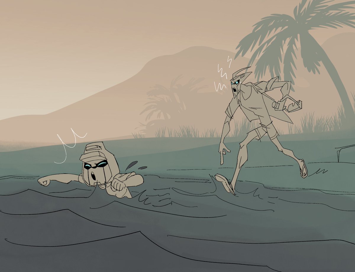 Dibl_metta's tweet image. Take a vacation they said. It’ll be relaxing they said. #tfa #transformers #blurr