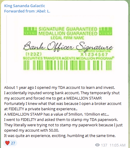 tweedledee1111's tweet image. When the treasury transfers from your TDA account to your regular bank account, the funds are now securitized, meaning when the funds are transfer to your regular bank, they cant take that money from you.