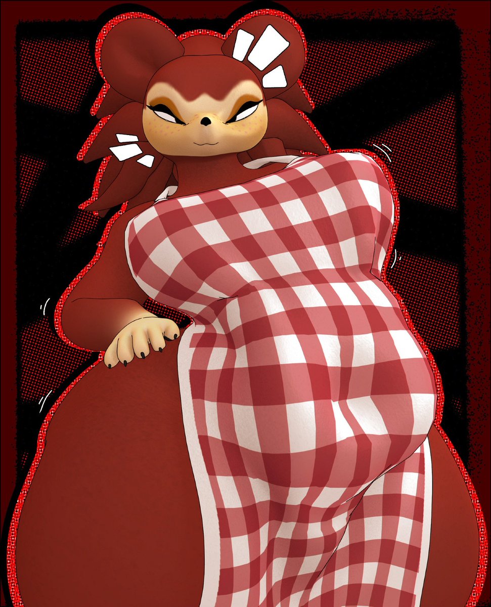 With EVERY OUNCE of motivation I have left, i am happy to announce i finally made new art. ON MY OLD PC.

I decided to render sable... because i love Sable!! 😤