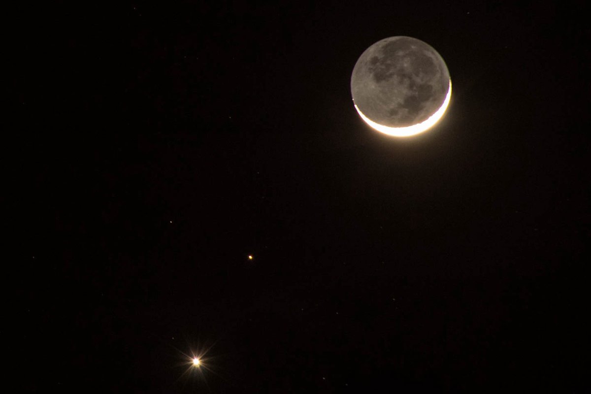 luna, venus, y marte