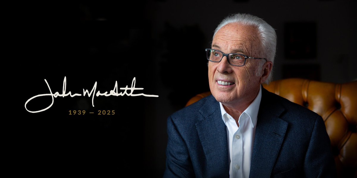 MastersSeminary's tweet image. With heavy hearts, we mourn the passing of our founder, longtime president and chancellor, Dr. John MacArthur. Yet we rejoice, knowing he is now receiving his heavenly reward. Please join us in praying for his family during this time of loss. Please see the statement from the…