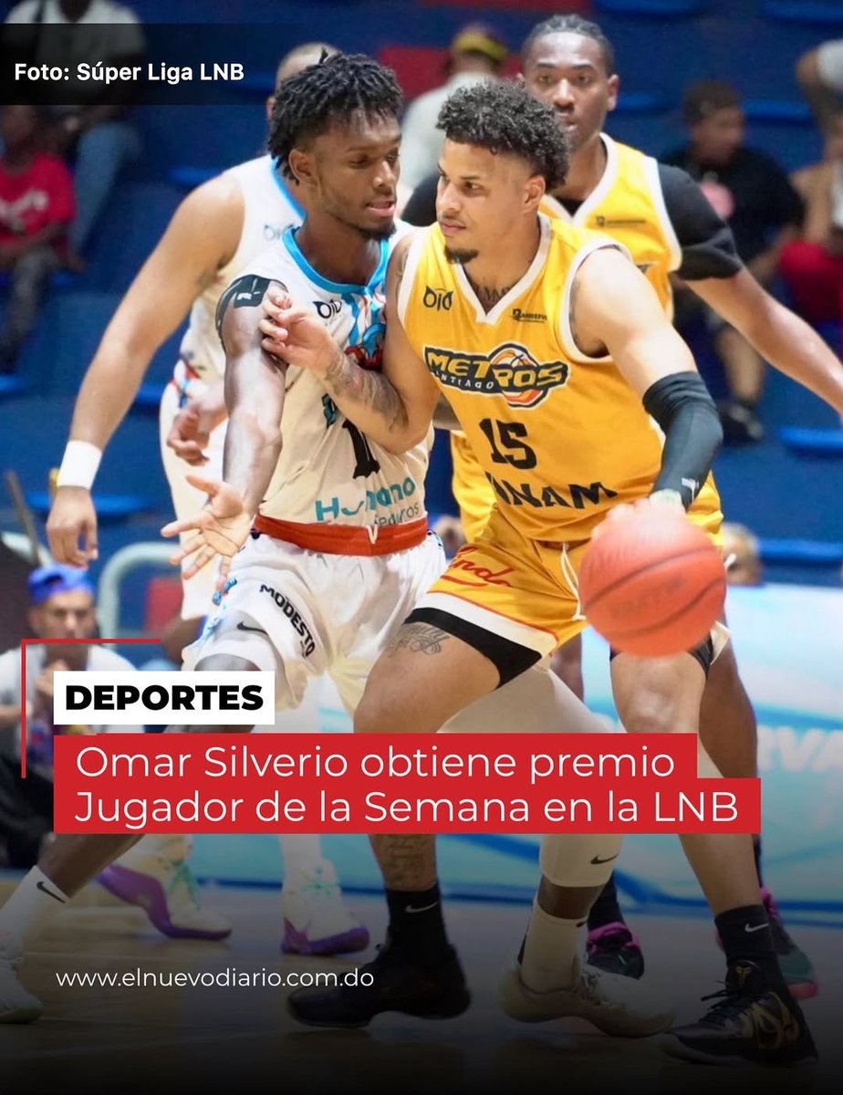 Omar Silverio resultó ganador de la votación para el Jugador de la Semana 9 de La Súper Liga de la LNB, por su destacada participación con los Metros de Santiago entre el 7 y el 13 de julio.

El tirador participó en los tres partidos de los Metros, a quienes ayudó a ganar dos de