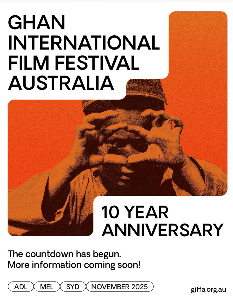 We are so excited - GIFFA 10th anniversary. November 2025;  

#ghanfilmfest #giffa #ghanfilmfestival GIFFA.org.au