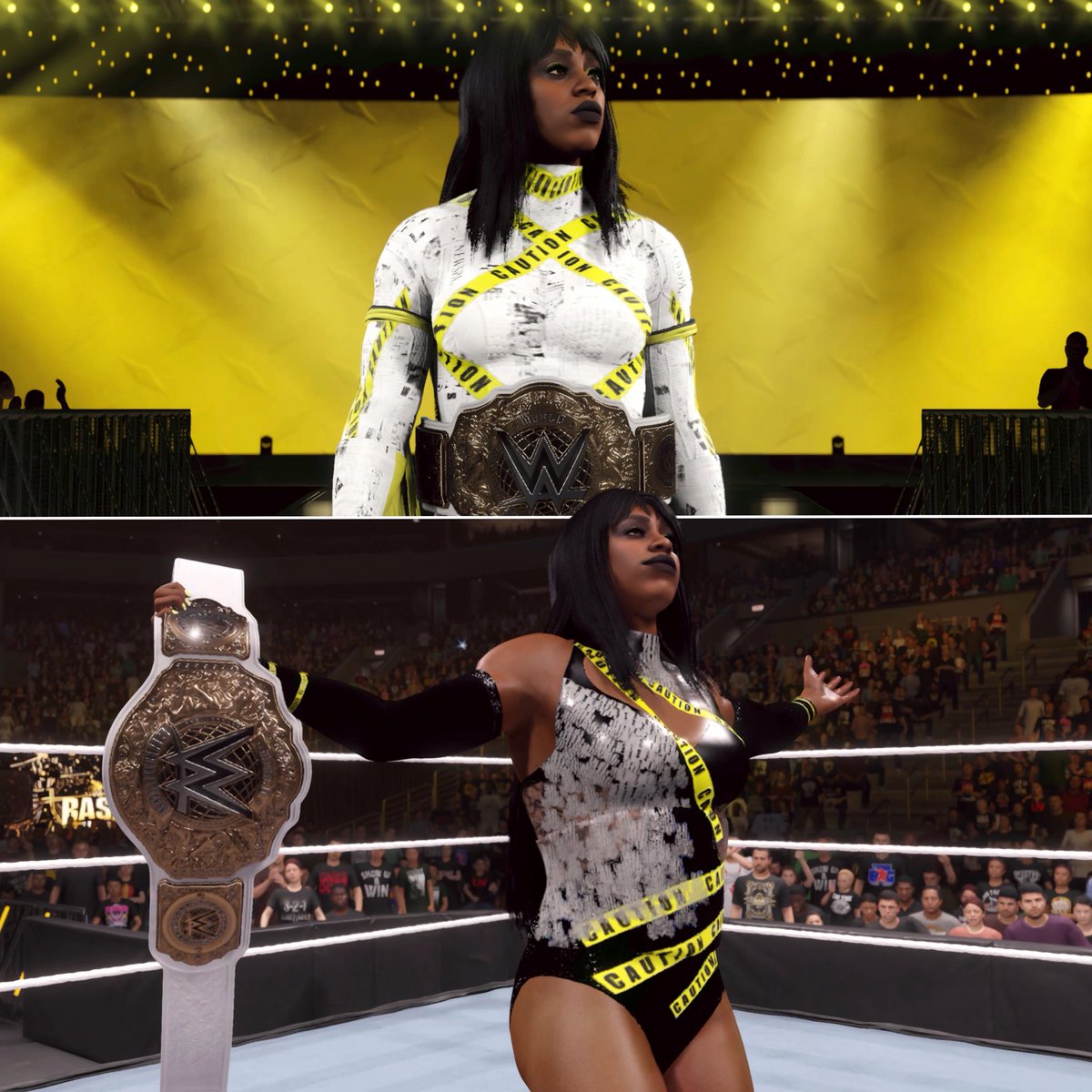 NAOMI EVOLUTION 
AVAILABLE NOW‼️
Updates: hair color/makeups 
tags: soyelruu 
#WWE2K25 #WWEEvolution