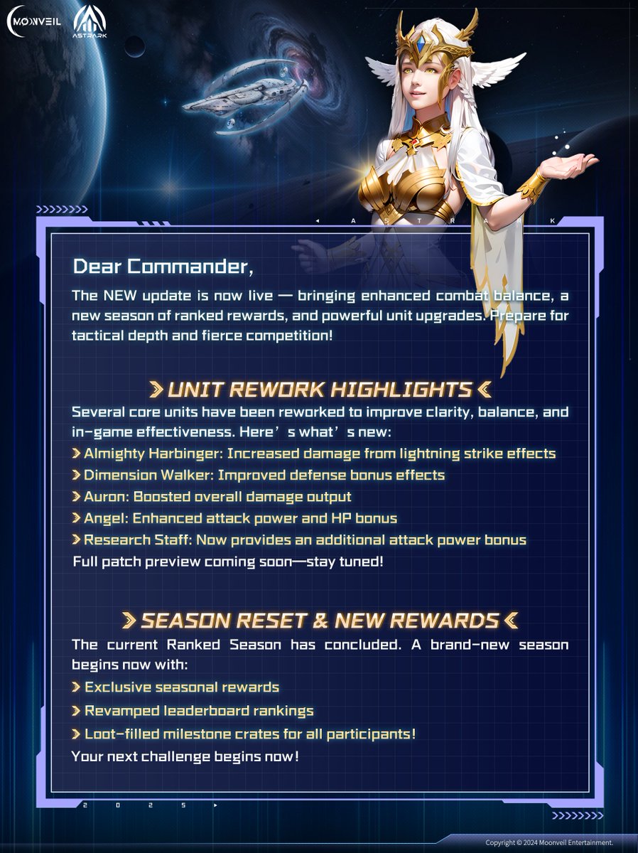 🚀 AstrArk $MORE THAN EVER Play-to-Airdrop Campaign is live!

🗓️ July 15, 4 AM UTC – July 18, 4 AM UTC

🎮 Hit the milestones in AstrArk to earn $MORE rewards 

⚔️ A new update has just launched, featuring enhanced combat balance, a brand-new season of ranked rewards, and