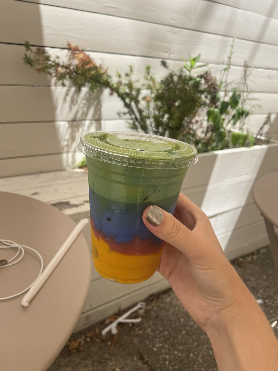 hotgirlcarol's tweet image. wieiad (addison rae matchaful collab. smash burger from the sports bar. to go margarita in my citi bike basket)