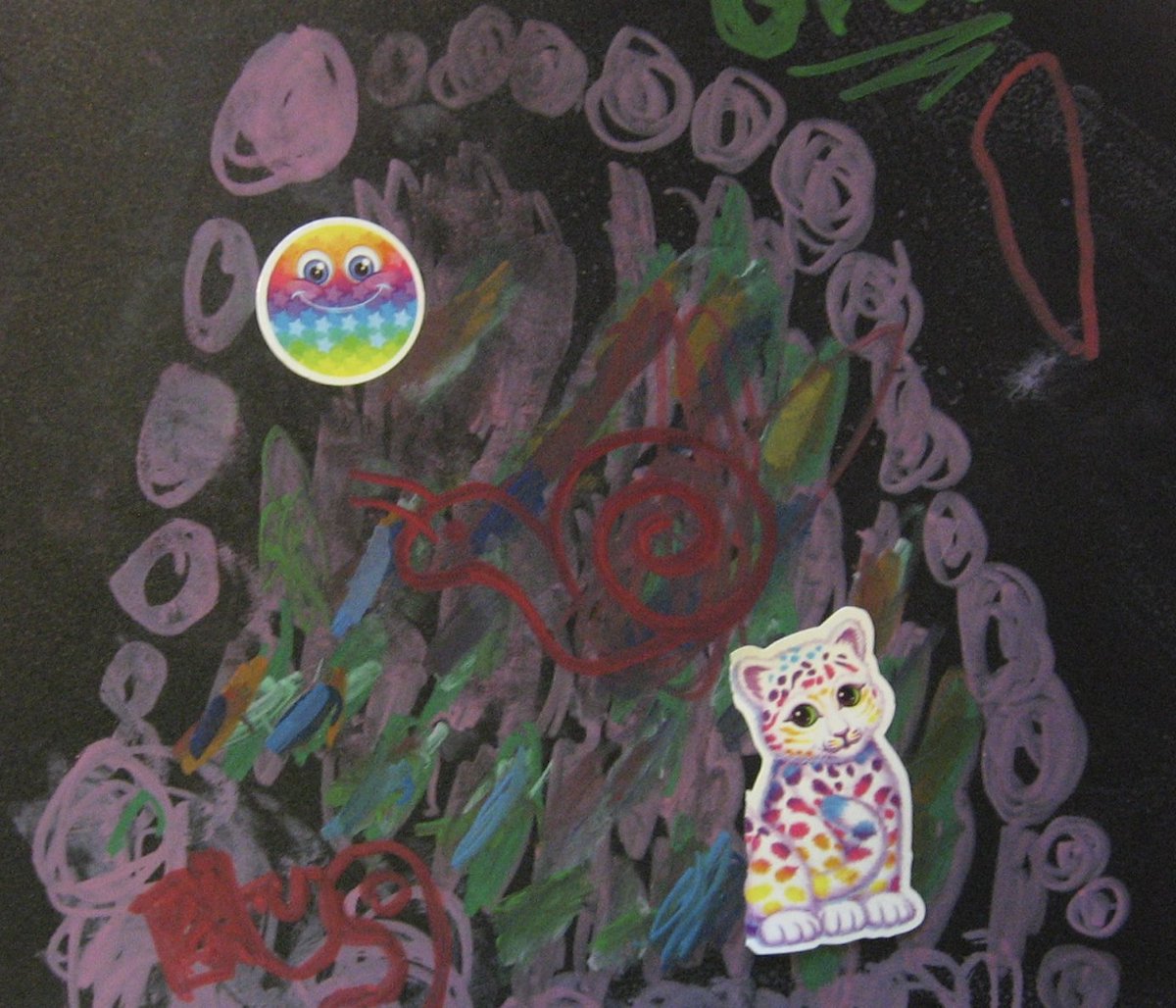 nnHirsch's tweet image. More of the source images i used to create A(nn)i. i explored all the different surfaces they make for kids to do fun drawings with and i layered my daughter&apos;s drawings with my own and added stickers and other objects that i thought the ai would have fun with