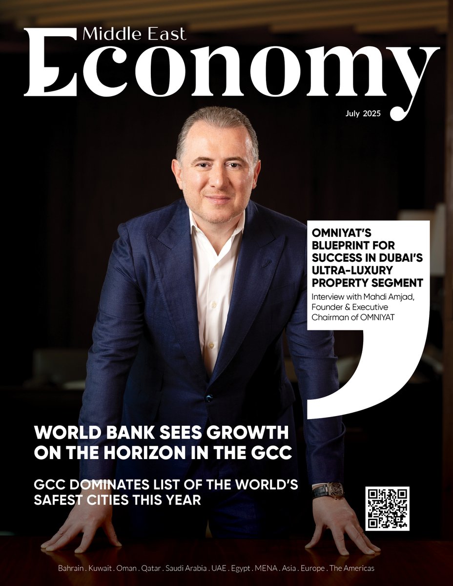 Economy_ME's tweet image. Economy Middle East July issue is out, featuring our cover story with Mahdi Amjad, founder and executive chairman of @OmniyatOfficial, who shares the brand's blueprint for success in Dubai’s ultra-luxury property market.
Digital Magazine: economymiddleeast.com/magazine/july-…
Cover story:…